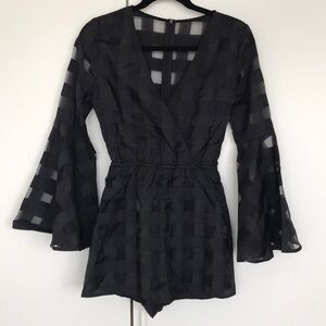 Nastygal bell sleeved romper